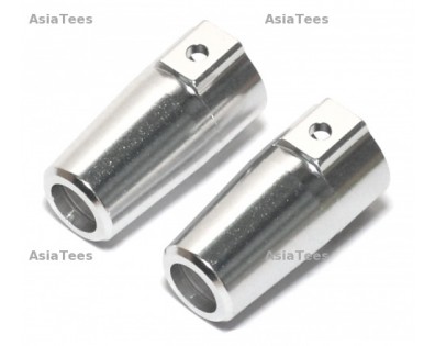 Aluminium Rear Knuckle - 2 Pc Silver