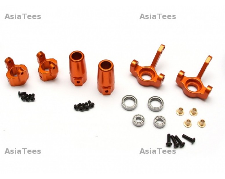 SCX10 Front & Rear Knuckle,C-Hub  Combo Set With Tool Box - 3 Items Orange