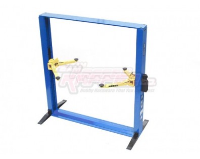 1/10 Alum Functional Two-Post Car Lift Blue