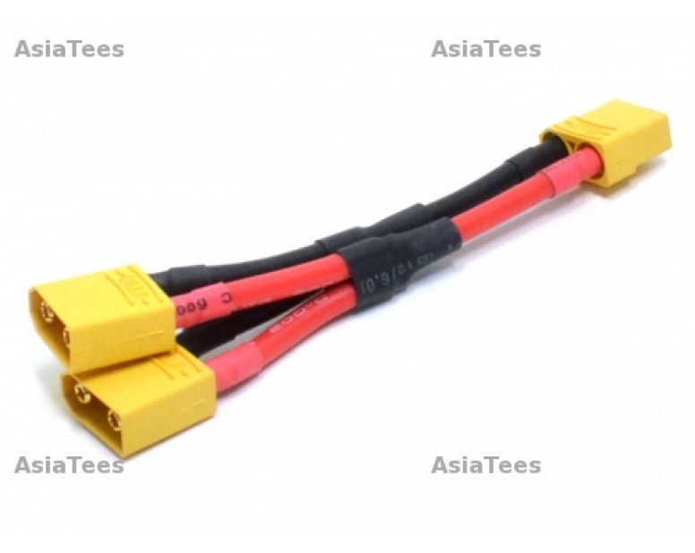 XT90 Battery Harness 10awg For 2 Packs In Parallel 100mm