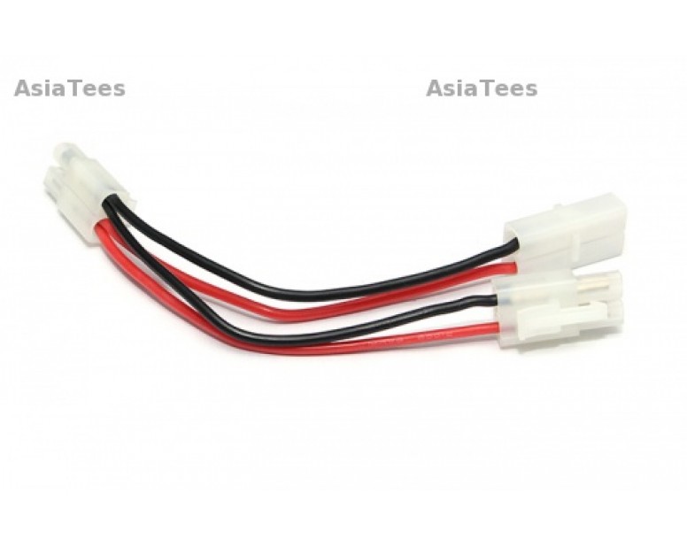 Tamiya 2S Battery Harness For 2 Packs In Series 16AWG -