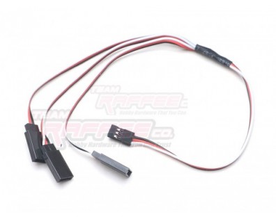 Receiver Cable Wire 30cm w/ 2-Way Auxiliary Output