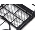 Steel Metal Roof luggage Rack w/ Tire Holder + LED light for SCX10 Wrangler #BR710068 & Cherokee TRC/302206 Body Black
