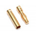 4mm Gold Banana Bullet Plug Male & Female (10pc)
